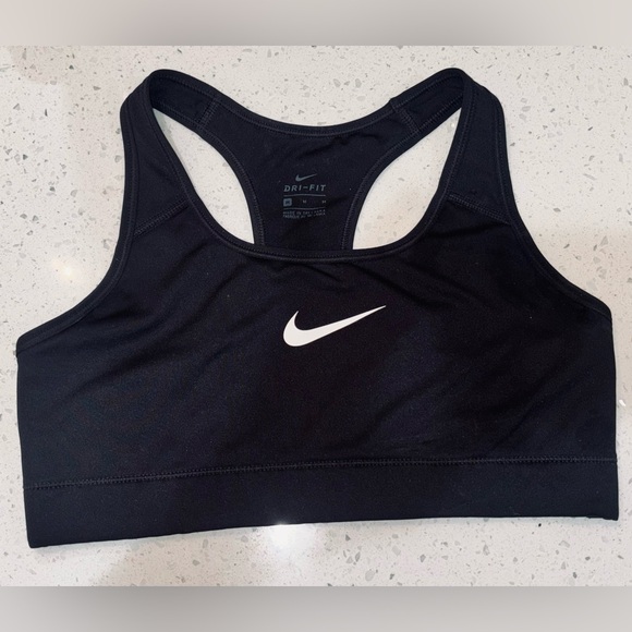 Nike Other - Nike Black Sports Bra with White Swoosh